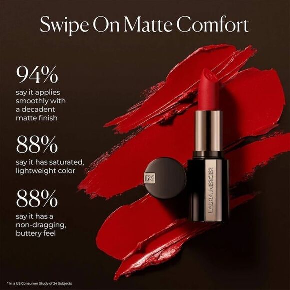 NEW! Laura Mercier
Caviar Smoothing Matte Lipstick -PINK TULLE - Picture 7 of 10